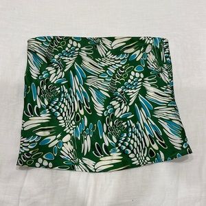 Reformation Spritz Top Green and Blue Pattern